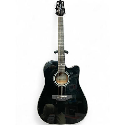 Used Takamine GD30CE BLK Black Acoustic Electric Guitar