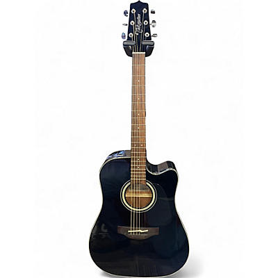Used Takamine GD30CE Black Acoustic Electric Guitar