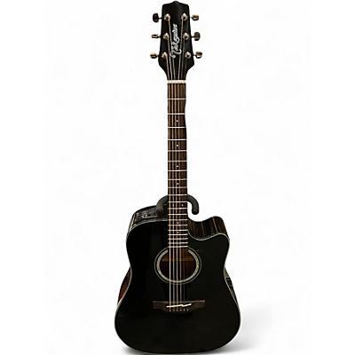 Used Takamine GD30CE Black Acoustic Electric Guitar