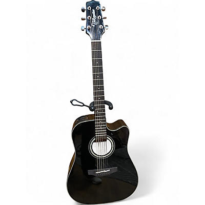 Used Takamine GD30CE Black Acoustic Electric Guitar