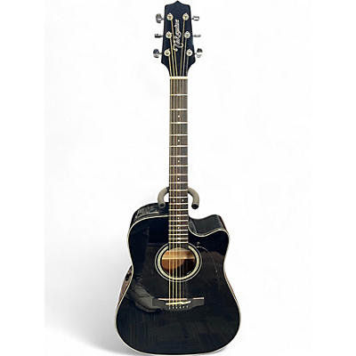 Used Takamine GD30CE Black Acoustic Electric Guitar