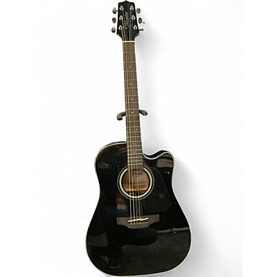 Used Takamine GD30CE Black Acoustic Electric Guitar