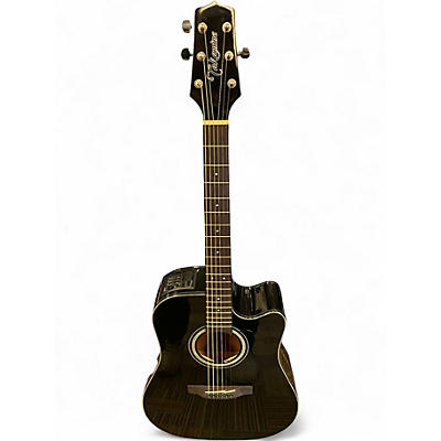 Used Takamine GD30CE Black Acoustic Electric Guitar