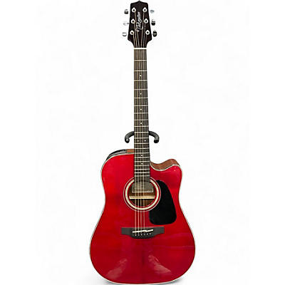 Used Takamine GD30CE RED Acoustic Electric Guitar