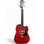 Used Takamine GD30CE Red Acoustic Electric Guitar Red