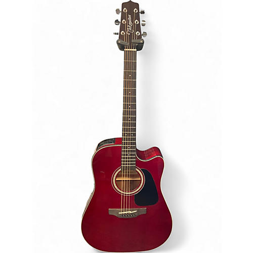 Used Takamine GD30CE Red Acoustic Electric Guitar Red