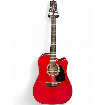 Used Takamine GD30CE Red Acoustic Electric Guitar