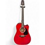 Used Takamine GD30CE Red Acoustic Electric Guitar Red