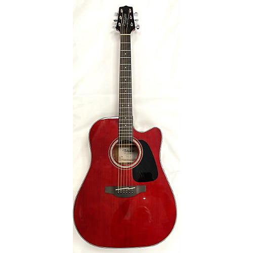 Takamine Used Takamine GD30CE Trans Red Acoustic Electric Guitar Trans Red