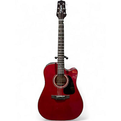 Used Takamine GD30CE WR RED Acoustic Guitar