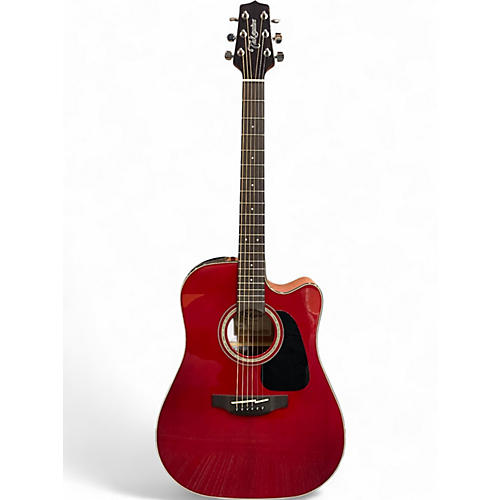 Used Takamine GD30CE Wine Red Acoustic Electric Guitar Wine Red