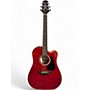 Used Takamine GD30CE Wine Red Acoustic Electric Guitar Wine Red