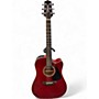 Used Takamine GD30CE Wine Red Acoustic Electric Guitar Wine Red