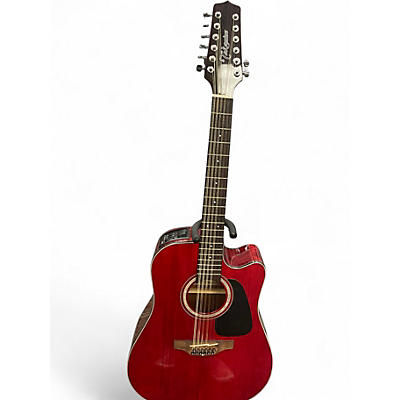 Used Takamine GD30CE Wine Red Acoustic Electric Guitar
