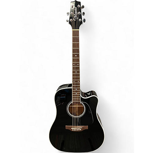 Takamine Used Takamine GD34CE Black Acoustic Electric Guitar Black