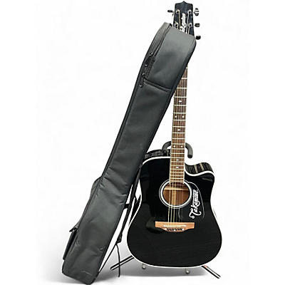Used Takamine GD34CE Black Acoustic Electric Guitar