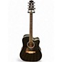 Used Takamine GD34CE Black Acoustic Electric Guitar Black