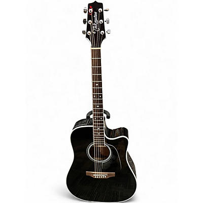Used Takamine GD34CE Black Acoustic Electric Guitar