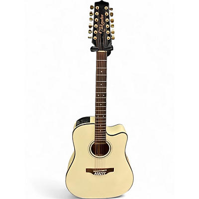 Used Takamine GD35CE-12 Pearl White 12 String Acoustic Guitar