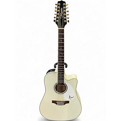 Used Takamine GD37CE Olympic White 12 String Acoustic Guitar