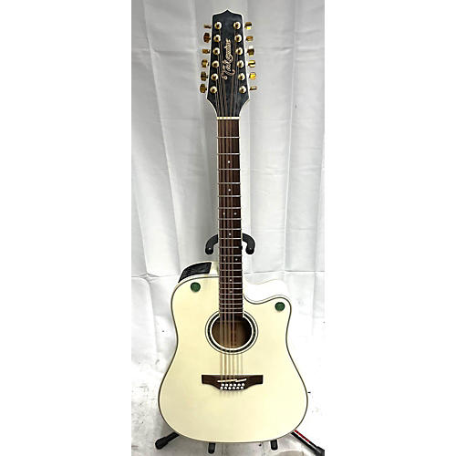 Takamine Used Takamine GD37CE Pearl White 12 String Acoustic Electric Guitar Pearl White