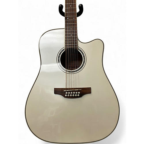 Used Takamine GD37CE Pearl White 12 String Acoustic Electric Guitar Pearl White