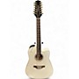 Used Takamine GD37CE12 White 12 String Acoustic Electric Guitar White
