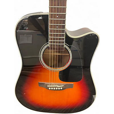 Used Takamine GD51CE 2 Color Sunburst Acoustic Guitar