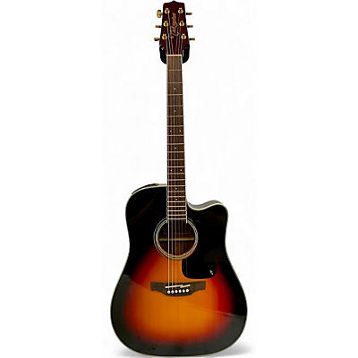 Used Takamine GD51CE 3 Color Sunburst Acoustic Guitar