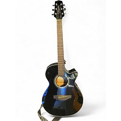 Used Takamine GF30CE Black Acoustic Guitar