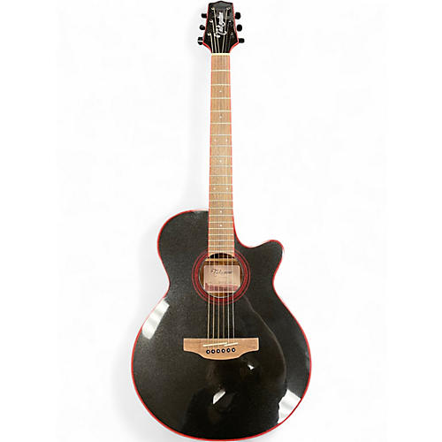 Used Takamine GF49CE-CB Black Acoustic Electric Guitar Black