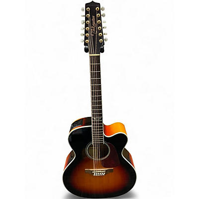 Used Takamine GJ27CE 2 Color Sunburst 12 String Acoustic Electric Guitar