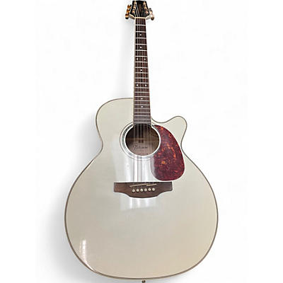 Used Takamine GN37CE White Acoustic Electric Guitar