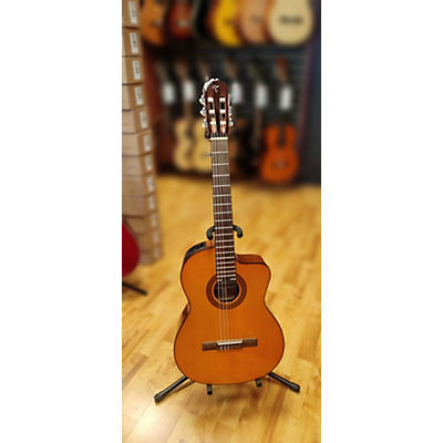 Takamine Used Takamine Gc1ce Natural Classical Acoustic Electric Guitar