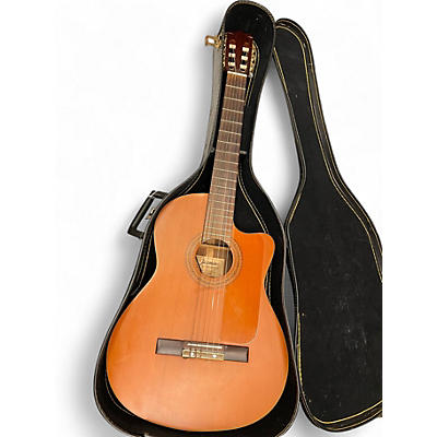 Used Takamine JASMINE TC29C Natural Classical Acoustic Electric Guitar