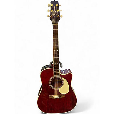Used Takamine JJ325SRC Wine Red Acoustic Electric Guitar