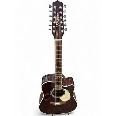 Used Takamine JJ325SRC12 John Jorgenson Signature Maroon 12 String Acoustic Electric Guitar