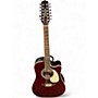 Used Takamine JJ325SRC12 John Jorgenson Signature Wine Red 12 String Acoustic Electric Guitar Wine Red