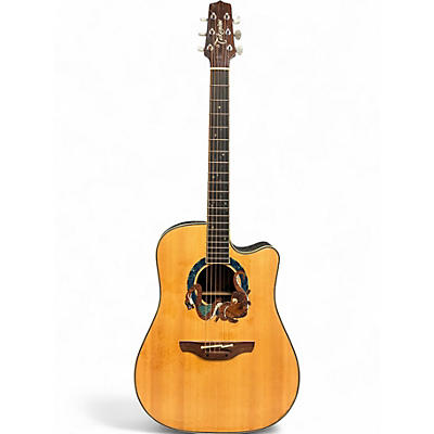Used Takamine LIMITED EDITION 2004 Natural Acoustic Electric Guitar