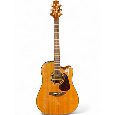 Used Takamine P4DC Natural Acoustic Electric Guitar