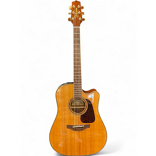 Used Takamine P4DC Natural Acoustic Electric Guitar Natural