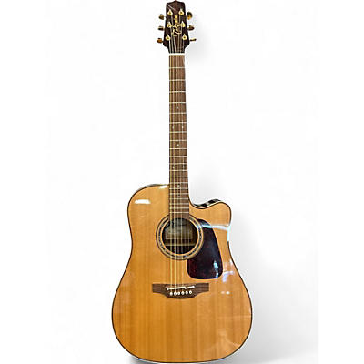 Used Takamine P5DC Natural Acoustic Electric Guitar