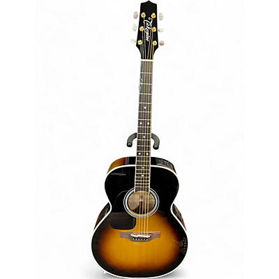 Used Takamine P6N LH Sunburst Acoustic Electric Guitar