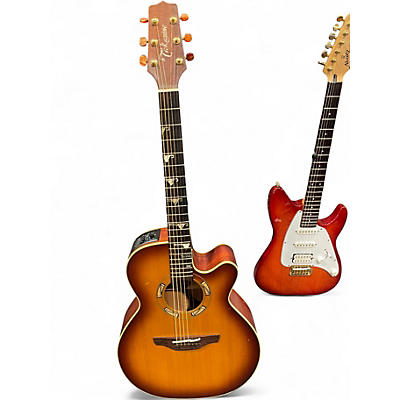 Used Takamine PSF-94 2 Color Sunburst Acoustic Guitar