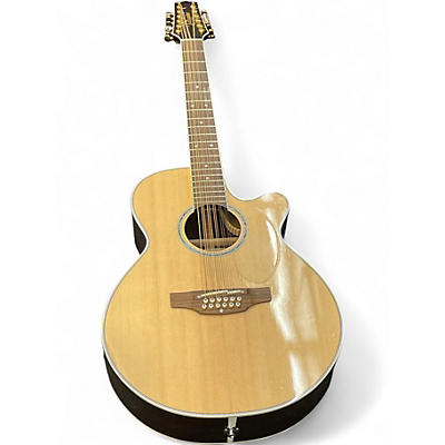 Used Takamine PTU141C-12  N Natural 12 String Acoustic Electric Guitar
