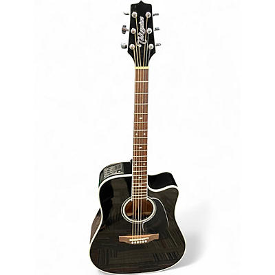 Used Takamine TAKGD34CE Black Acoustic Electric Guitar