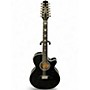 Used Takamine TSP158C-12 Black 12 String Acoustic Electric Guitar Black