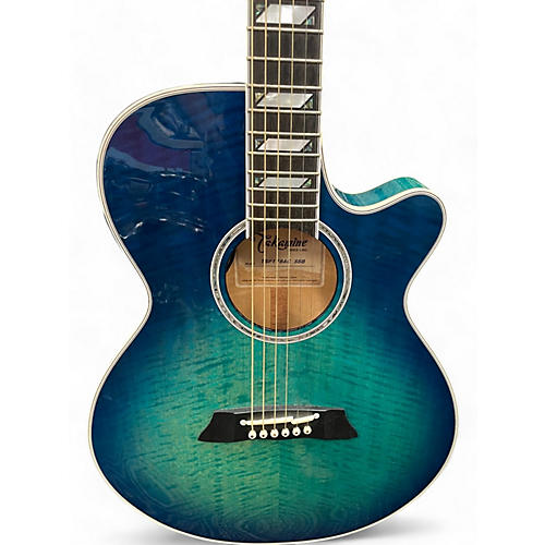 Takamine Used Takamine TSP178AC SBB Blue Acoustic Electric Guitar Blue