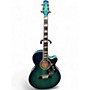 Used Takamine TSP178AC Trans Blue Burst Acoustic Electric Guitar Trans Blue Burst