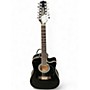 Used Takamine ef381c Black 12 String Acoustic Electric Guitar Black